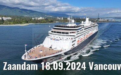 Zaandam 18.09.2024 Vancouver departure