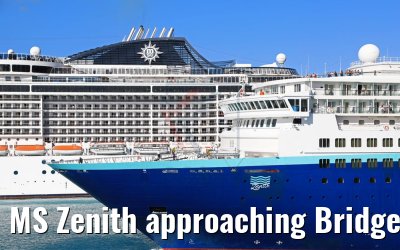 MS Zenith approaching Bridgetown, Barbados 13.02.2018