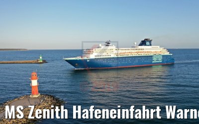 MS Zenith Hafeneinfahrt Warnemuende 11.08.2019