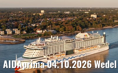 AIDAprima 04.10.2026 Wedel