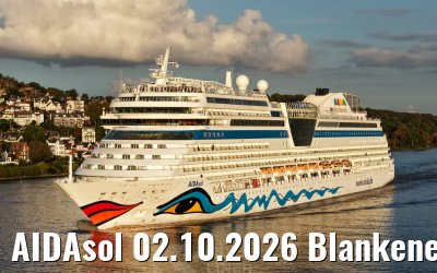 AIDAsol 02.10.2026 Blankenese