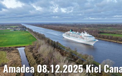 Amadea 08.12.2025 Kiel Canal