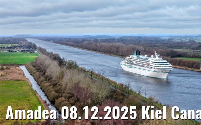 Amadea 08.12.2025 Kiel Canal