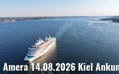 Amera 14.08.2026 Kiel Ankunft
