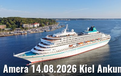 Amera 14.08.2026 Kiel Ankunft