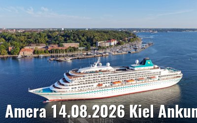 Amera 14.08.2026 Kiel Ankunft