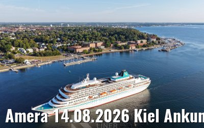 Amera 14.08.2026 Kiel Ankunft