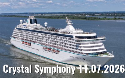 Crystal Symphony 11.07.2026 near Glueckstadt