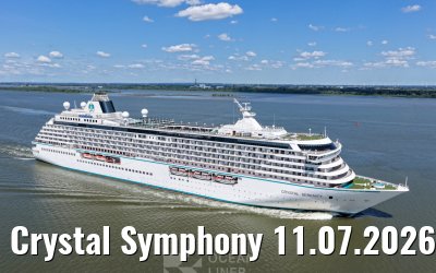 Crystal Symphony 11.07.2026 near Glueckstadt