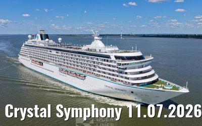 Crystal Symphony 11.07.2026 near Glueckstadt