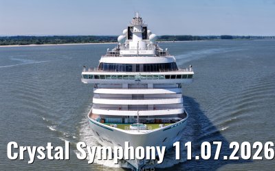 Crystal Symphony 11.07.2026 near Glueckstadt