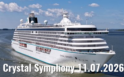 Crystal Symphony 11.07.2026 near Glueckstadt