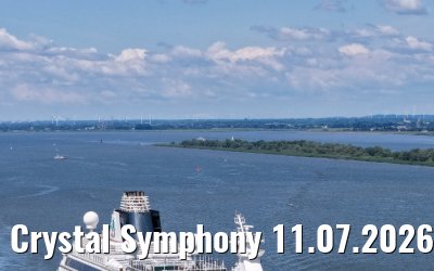 Crystal Symphony 11.07.2026 near Glueckstadt
