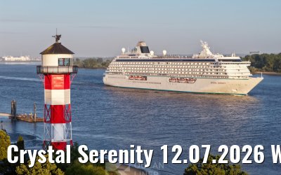 Crystal Serenity 12.07.2026 Wittenbergen