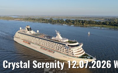 Crystal Serenity 12.07.2026 Wittenbergen