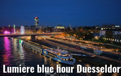 Lumiere blue hour Duesseldorf 30.10.2025