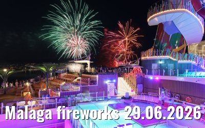 Malaga fireworks 29.06.2026