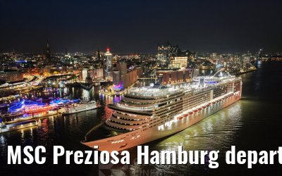 MSC Preziosa Hamburg departure Elbphilharmonie 04.10.2026