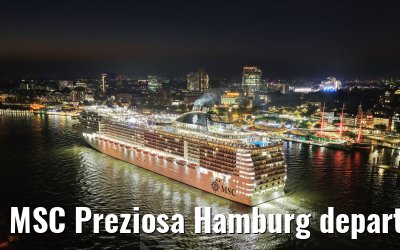 MSC Preziosa Hamburg departure Elbphilharmonie 04.10.2026