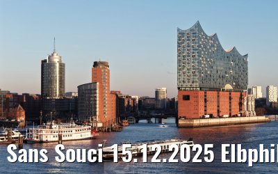 Sans Souci 15.12.2025 Elbphilharmonie und Skyline Hamburg