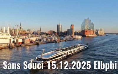 Sans Souci 15.12.2025 Elbphilharmonie und Skyline Hamburg