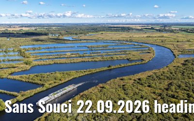 Sans Souci 22.09.2026 heading to Loitz, Peene river