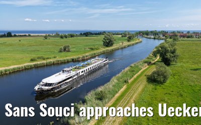 Sans Souci approaches Ueckermünde 02.06.2026