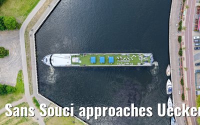 Sans Souci approaches Ueckermünde 02.06.2026