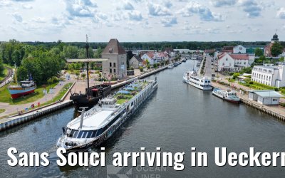 Sans Souci arriving in Ueckermünde 02.06.2026