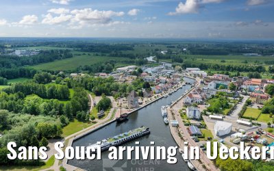 Sans Souci arriving in Ueckermünde 02.06.2026